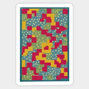 Japanese abstract pattern, vintage style Sticker